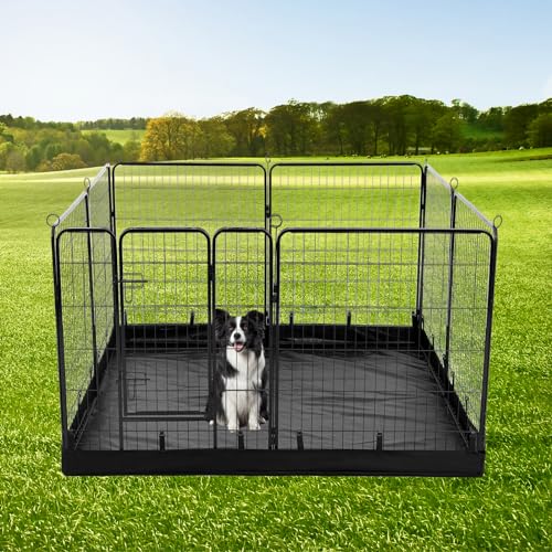 32" H 8 Panels Dog Playpen with Storage Bag E623