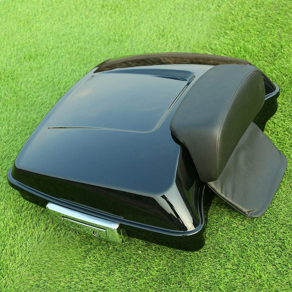 5.5" Tour Pack Trunk with 2-UP Mounting Rack and Backrest D7921