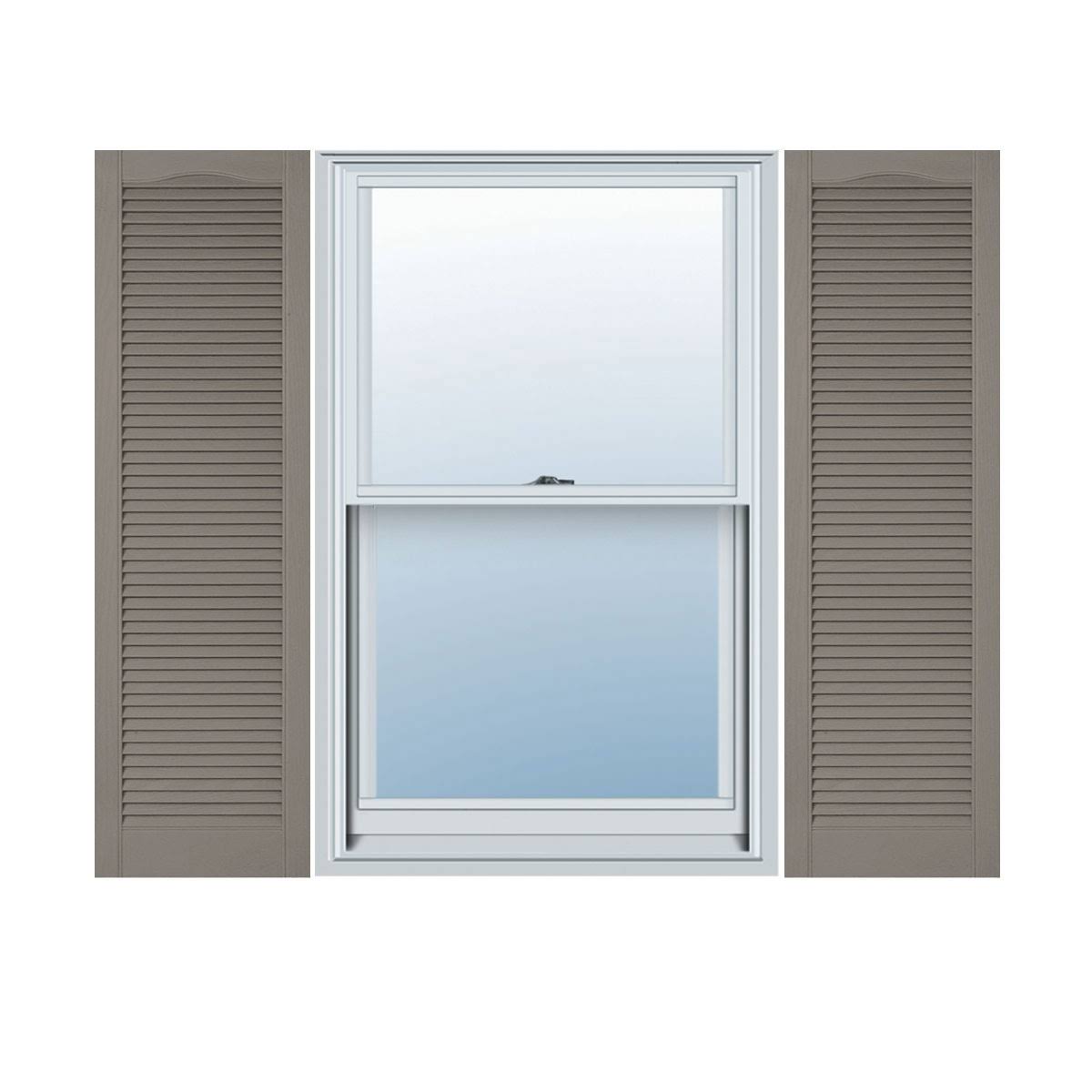 Clay Open Louver Shutters M583132