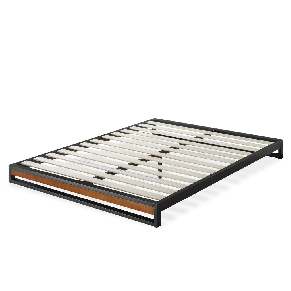 Queen Bamboo and Metal Platform Bed B17981