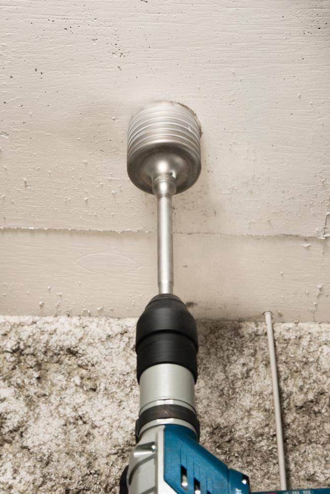 SDS Max Core Bit with Shank, 3 9/16 In, 12 L Q22192