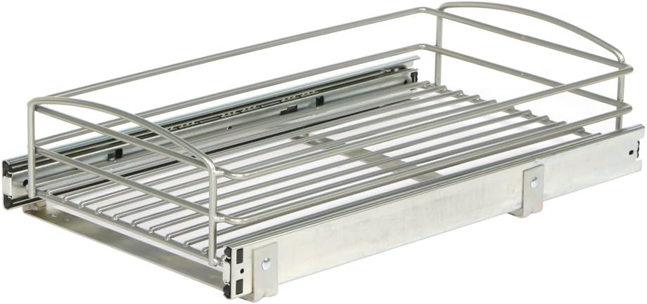 Frosted Nickel Cabinet Organizer Pack of 2 Z2462