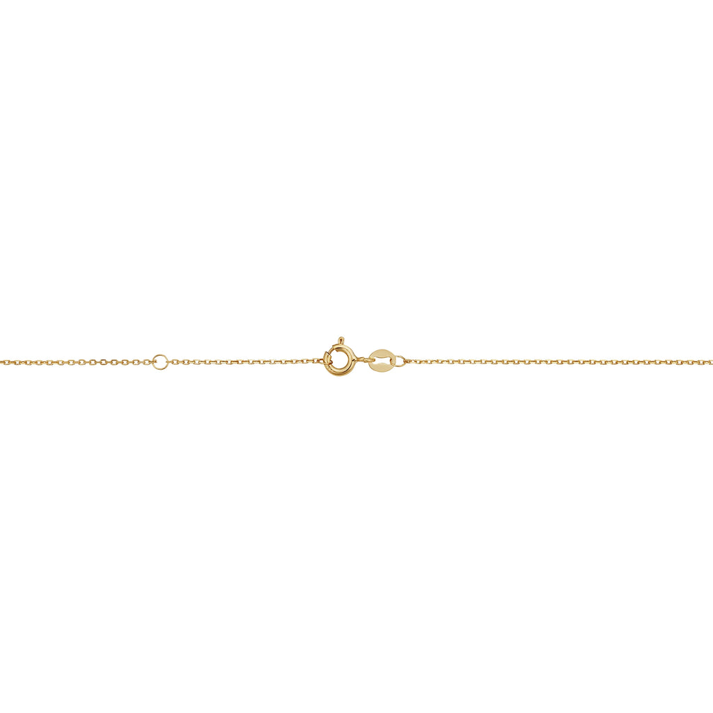 14k Yellow Gold Petite Heart Necklace Z5933