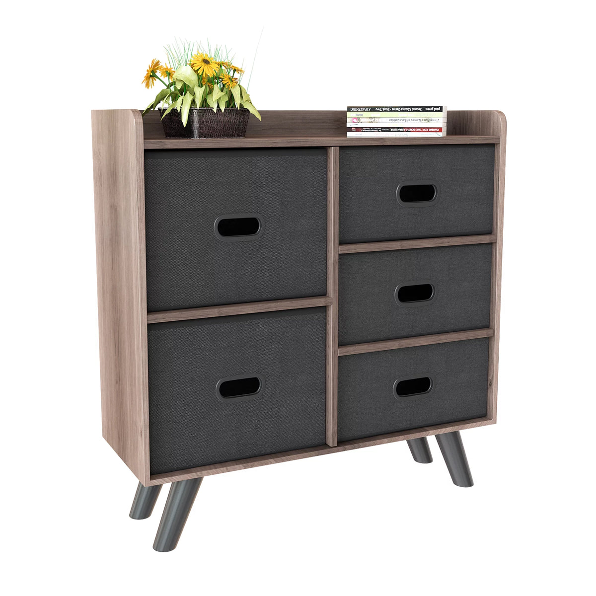 5 Drawer Fabric Dresser Organizer Cabinet T24001