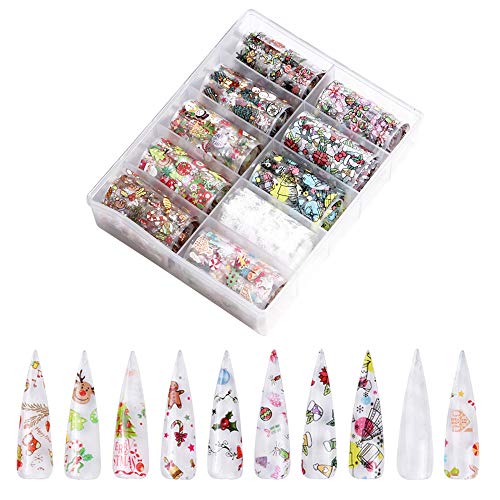Christmas Nail Art Foil Transfer Stickers 30 Rolls S201813