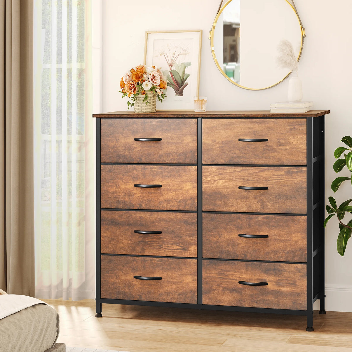 10 Drawer Fabric Dresser Y6969