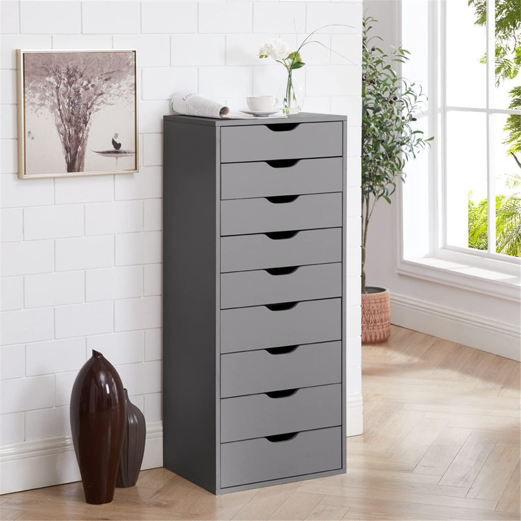 Gray 6 Drawer Office Storage Cabinet R182059