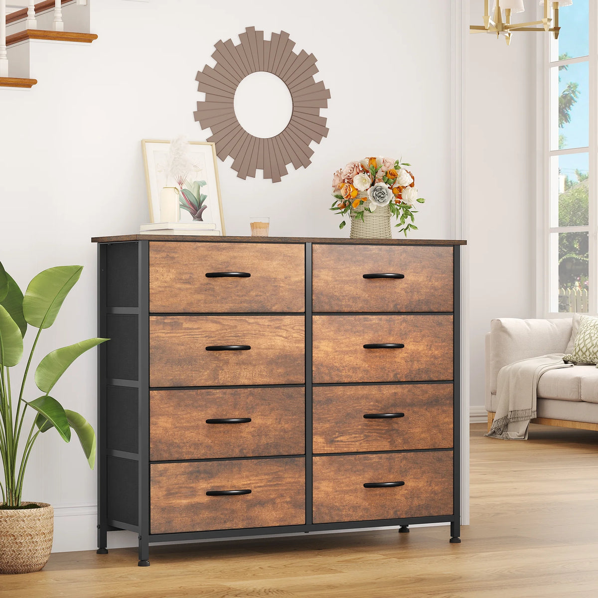 10 Drawer Fabric Dresser Y6969