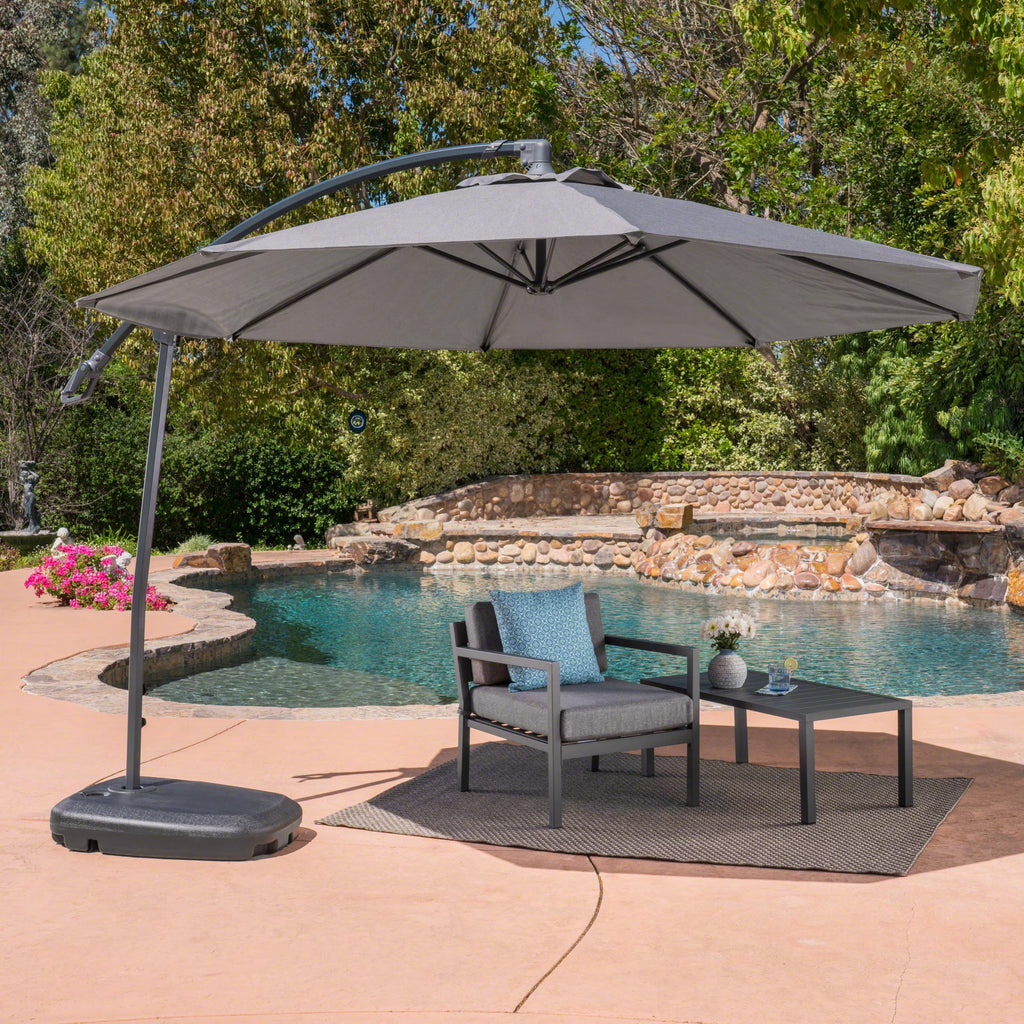 Canopy with Aluminum Pole and Dark Grey Plastic Base F66438